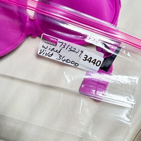 BRA NATORI 36DDD Violet Underwire 7313219 Opaque Full Coverage 3440 LZ - Picture 2 of 11